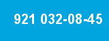 921 032-08-45 921 032-08-45